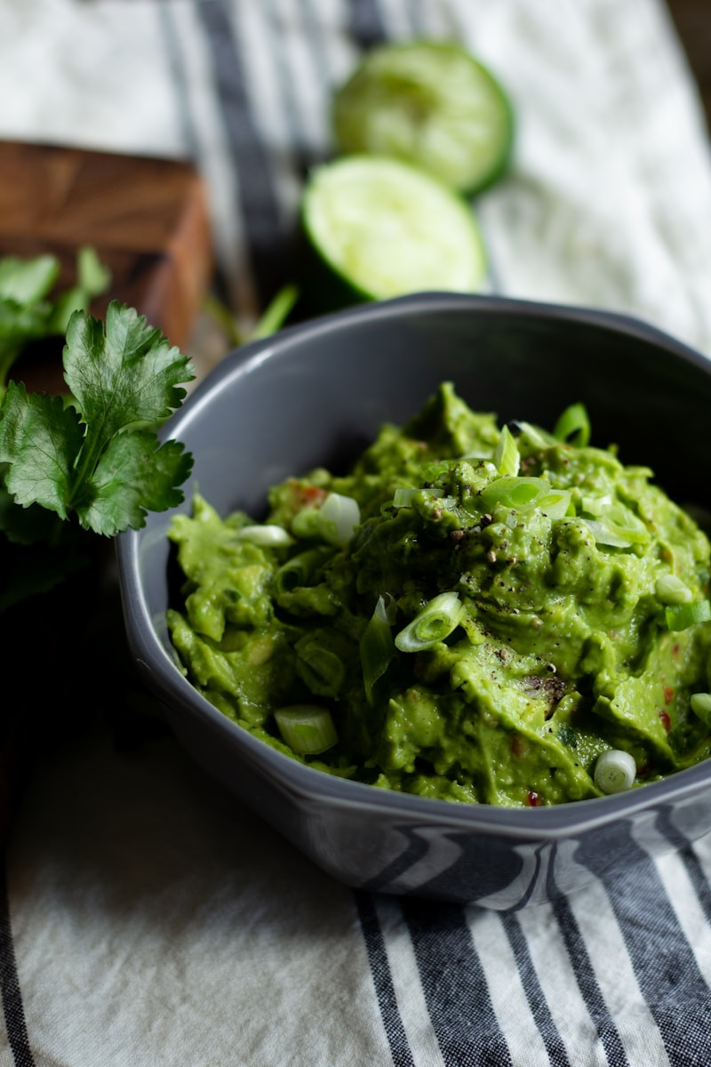 green vegetable in grey ceramic bowl